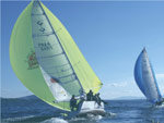 voile sur la mer  mditeranne  la Franqui